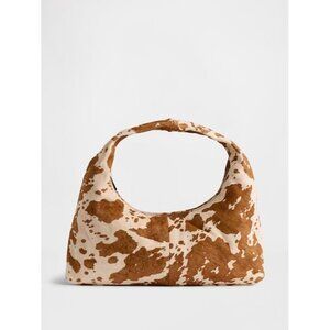 GAP Cow Print Calf Hair Mini Slouchy Bag